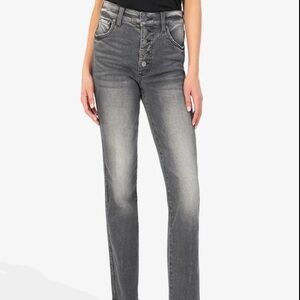 KUT Rachael Fab Ab mom jeans in gray- Size 0